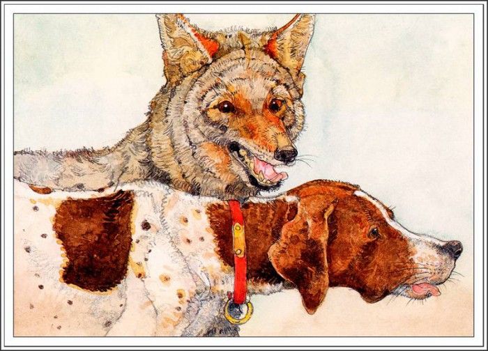 bs JerryPinkney TheWolfAndTheHouseDog. , 