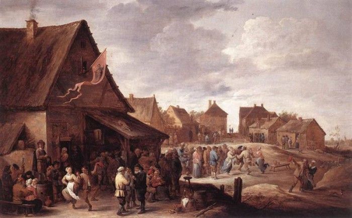 TENIERS David the Younger Village Feast. ,  