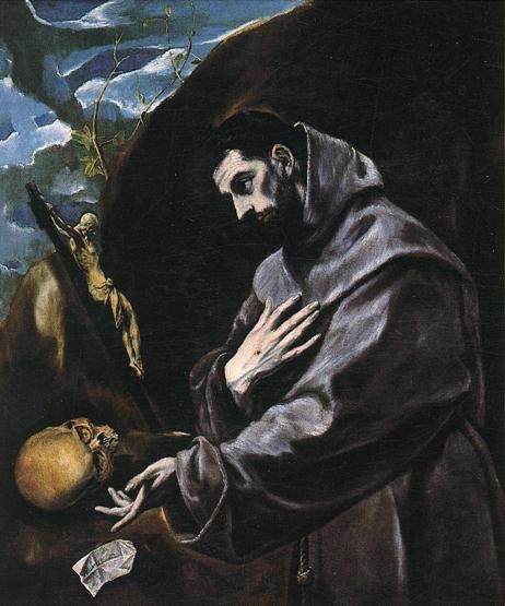 El Greco St Francis Praying 1580 90. , -