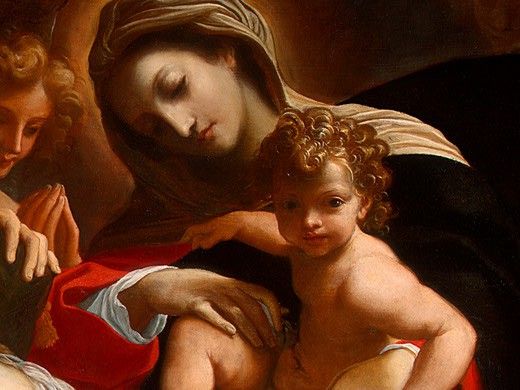 Carracci Lodovico The Dream of Saint Catherine of Alexandria detail1. , 