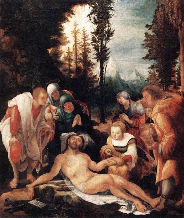 HUBER Wolf The Lamentation of Christ. , 