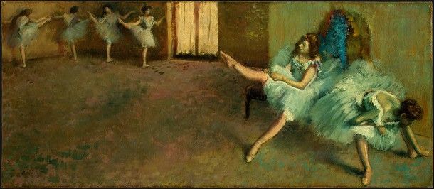 Degas Before the Ballet, 1890-1892, NG Washington. , --