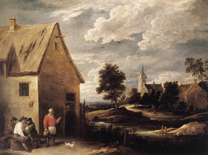 TENIERS David the Younger Village Scene 1. ,  