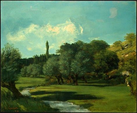 Courbet La Bretonnerie in the Department of Indre, 1856, NG . , 