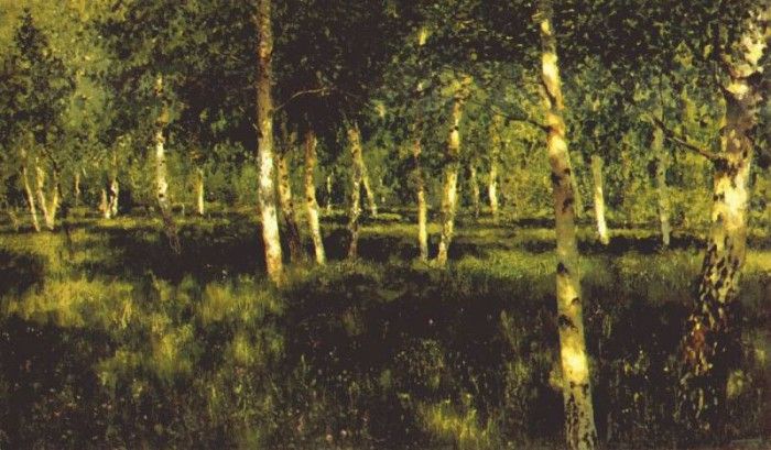 levitan the birch grove 1885-9. , 