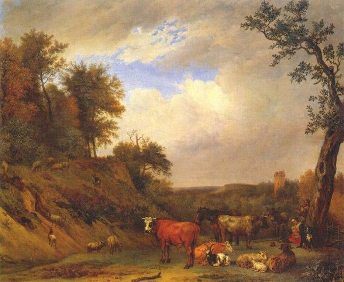 potter herdsmen with cattle 1651. ������