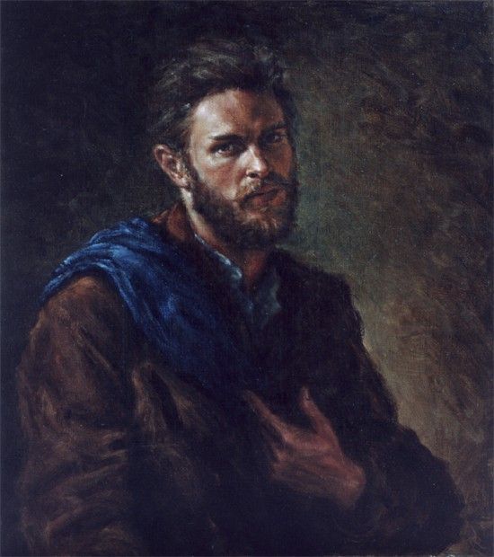 self portrait oil e. ,   Nielsen