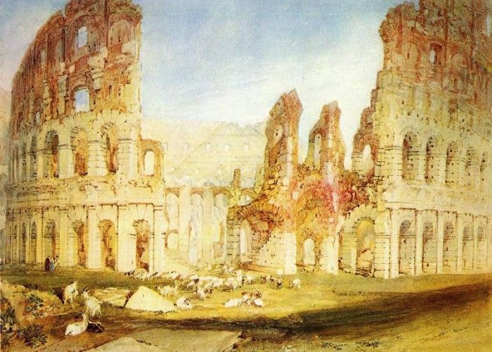 Turner Joseph Mallord William Rome The Colosseum. ,   