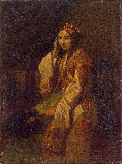 Decamps Woman in Oriental Dress. Decamps, , 