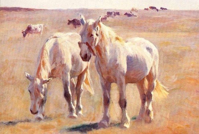 Michael Therkildsen - Horses & Cattle in Summer Pastures, De. Therkildsen, �����