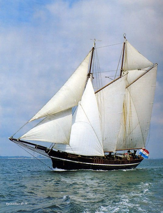 dk tall ships johanna lucretia gaff schooner lyr 1945. 