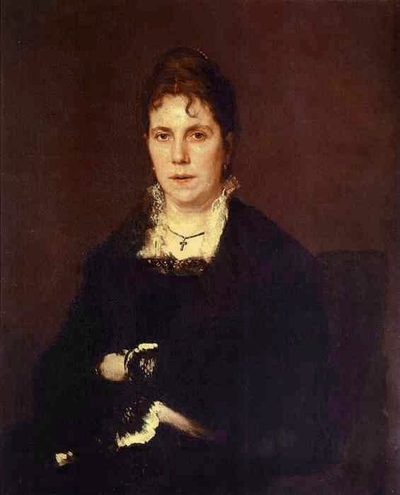 1879 Portrait of Sophia Kramskaya, the Artists Wife. ,  