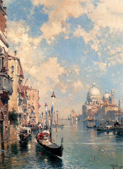 Unterberger Franz Richard The Grand Canal Venice. ,  