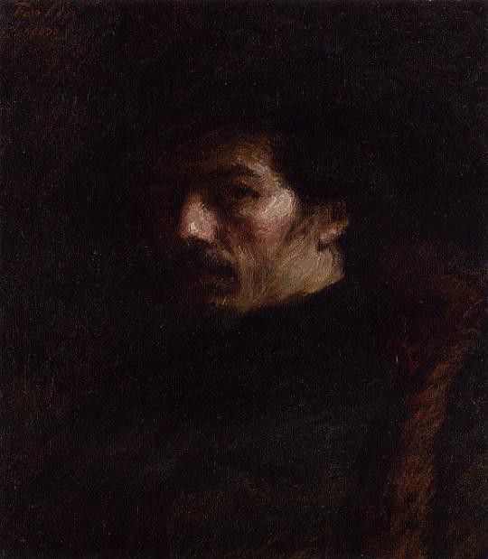 Fantin Latour Portrait of Alphonse Legros. ������-�����, �����-����-���-������