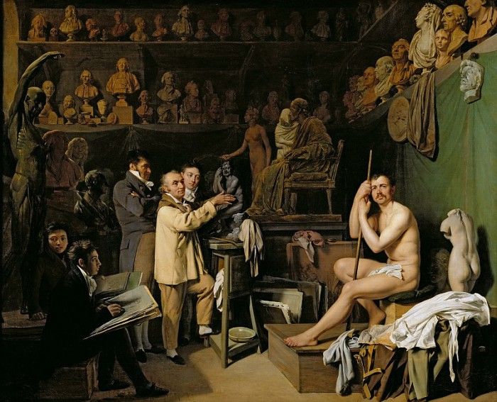 The Studio of Jean Antoine Houdon. ,  