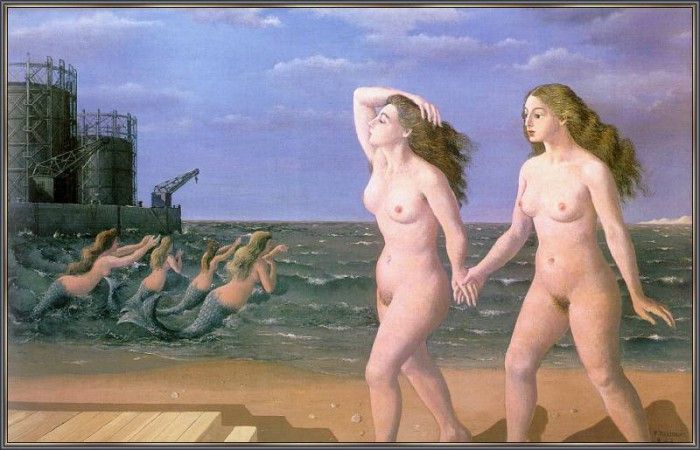 DelvauxPaul-CompositionWomanInFrontOfTheSea-sj. , 