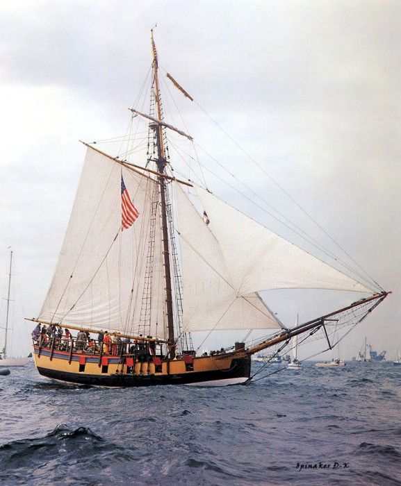 dk tall ships providence topsail cutter lyr 1976. 