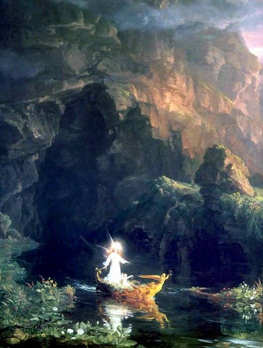 hudson rv sc csg016a the voyage of life childhood-thomas cole. , 