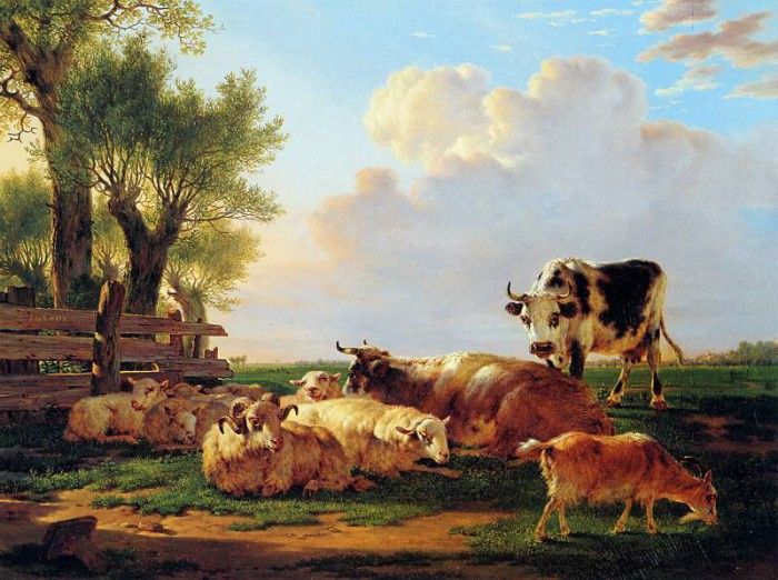 Strij van Jacob Meadow with cattle Sun. Strij,  