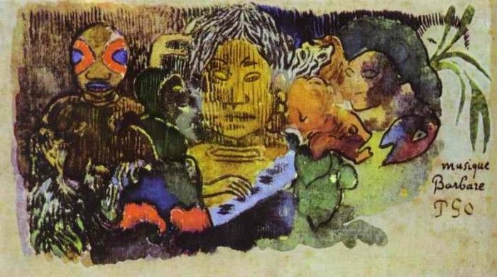 Gauguin - Musique Barbare. , 