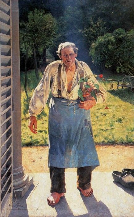 Claus Emile The old gardener Sun. , 