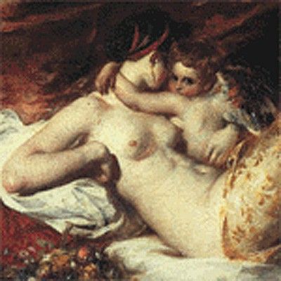 Etty William Venus and Cupid. , 