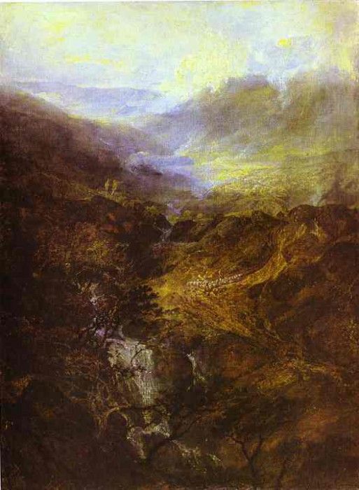 William Turner - Morning Amongst the Coniston Fells, Cumberland. 