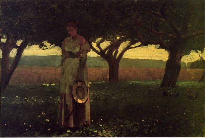 Homer Winslow Girl in the Orchard. , 