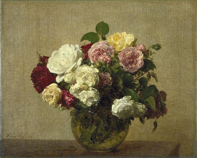 Fantin Latour Roses 1885. -, ---