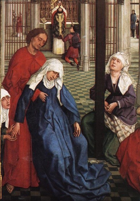 Weyden Seven Sacraments (central panel) detail1. ,   