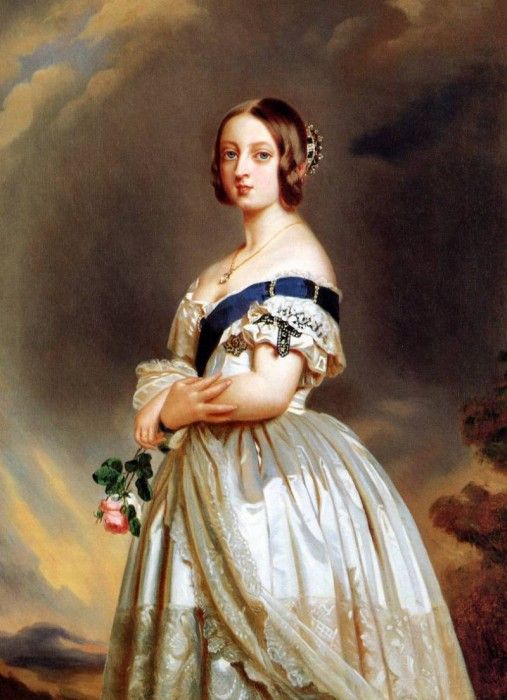 Winterhalter, Franz Xaver - The Young Queen Victoria (end. ,  