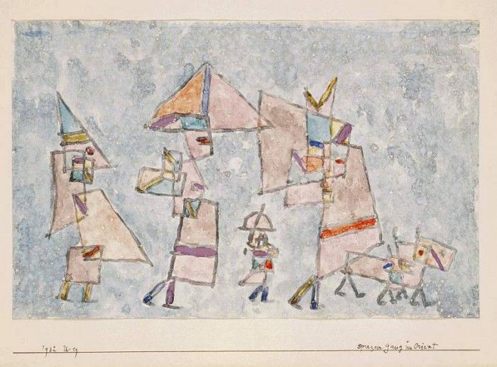 Klee Promenade in the Orient, 1932, Watercolor on paper, Bar. , 