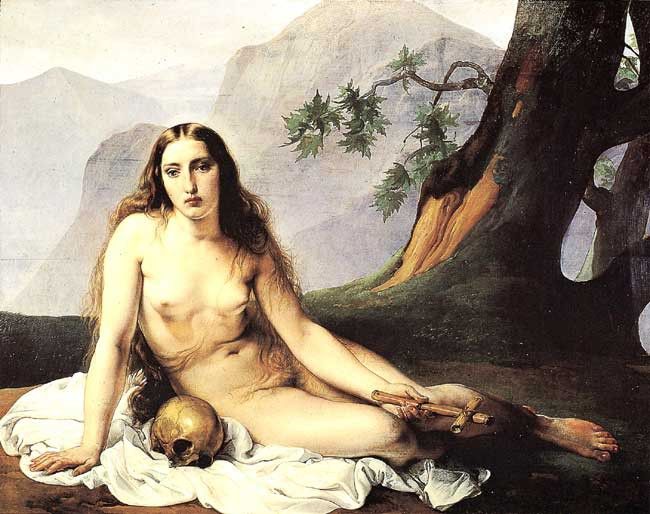 Hayez Francesco The Penitent Magdalene. , 