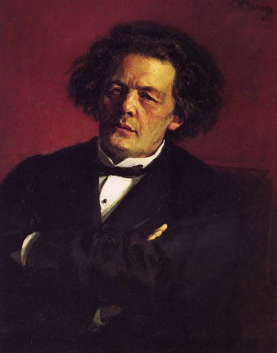 Repin Iliya Portrait of the pianist conductor and composer A.G. Rubinstein. ,  