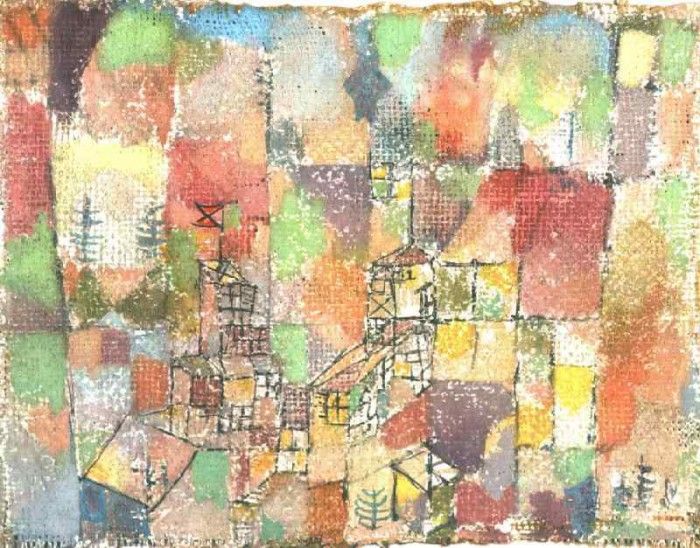Klee Two country houses, 1918, Collection Dr. Charlotte Weid. ����, �����