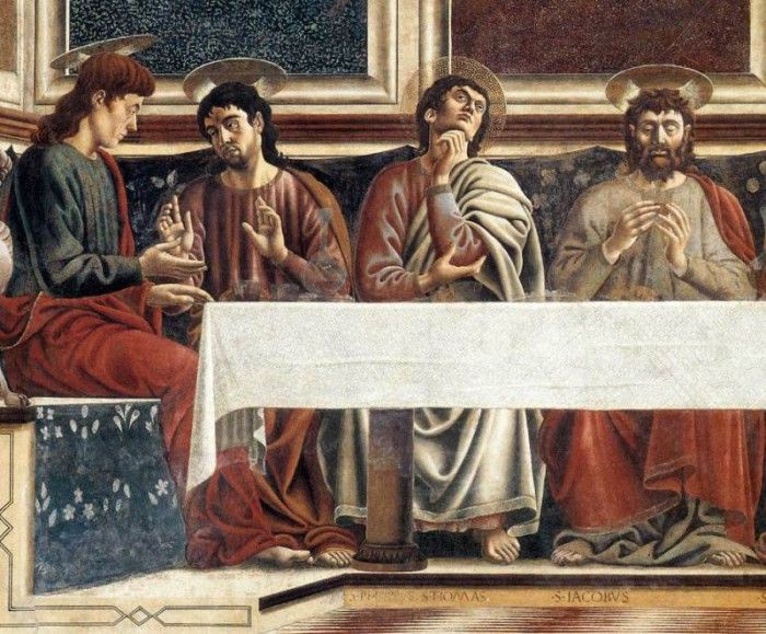 Last Supper detail WGA. ,  