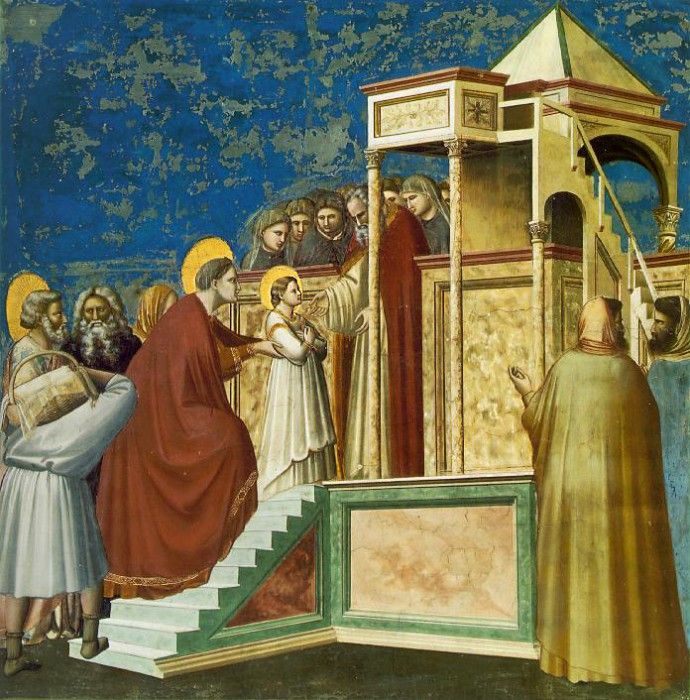 Giotto Presentation of the virgin, ca 1305, Fresco, Cappella.   