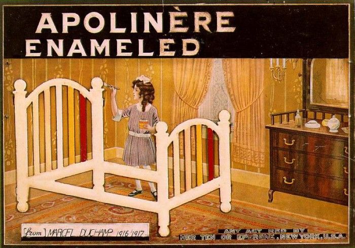 Duchamp Girl with bedstead (Apolinere enameled), 1916-17, Re. , 