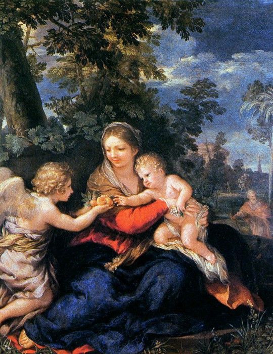 Cortona de Pietro The holy family Sun. ,  