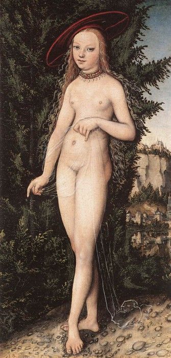 CRANACH Lucas the Elder Venus Standing In A Landscape. ,  