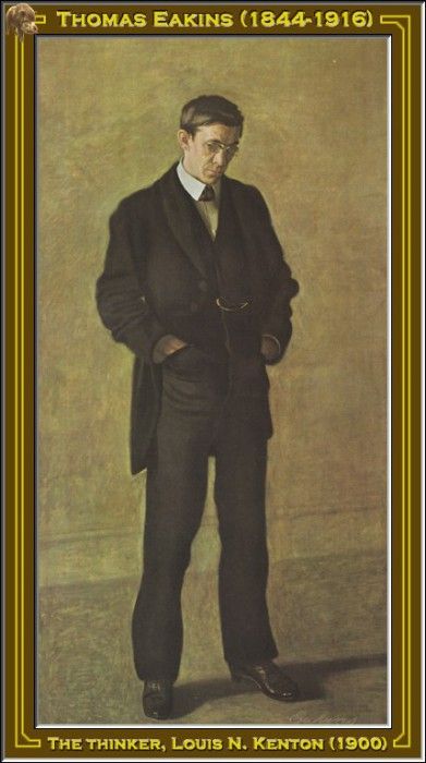 Thomas Eakins-The Thinker Louis N Kenton(1900) Po Amp 056. , 