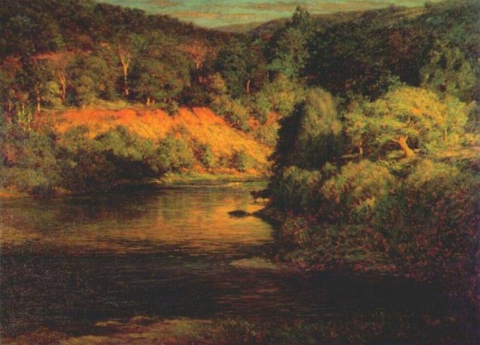 adams the ebbing of day (the bank) 1902. ,  Ottis