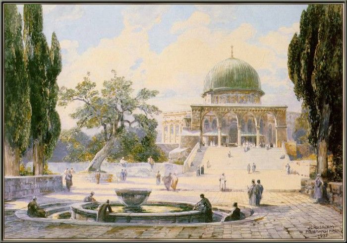 Frank A-View-on-the-Temple-Mount-Jerusalem-sj. ,