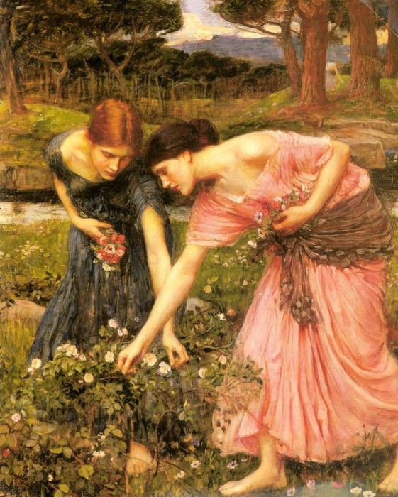 Waterhouse Gather Ye Rosebuds While Ye May. ,  