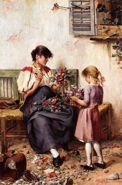 von Sospatak, Laszlo Pataky - Preparing the Bridal Bouquet (end.  Sospatak  