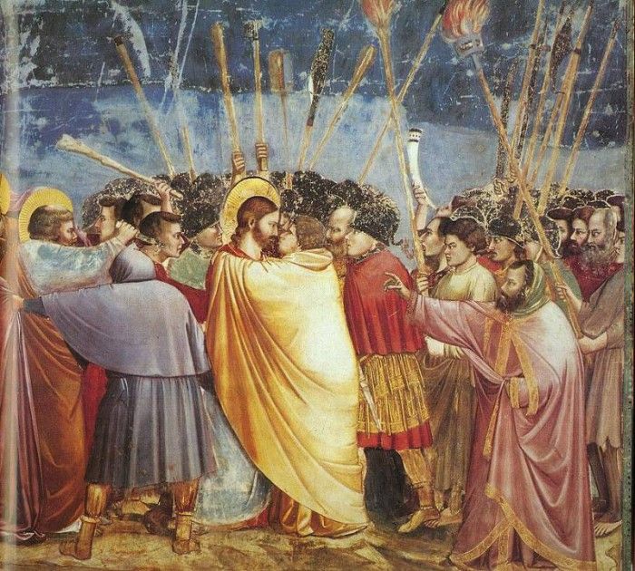 Giotto   Scrovegni   [31]   Kiss of Judas.   