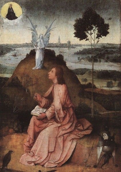 BOSCH, HIERONYMOUS-ST. JOHN ON PATMOS, APPROX. 1485. , 