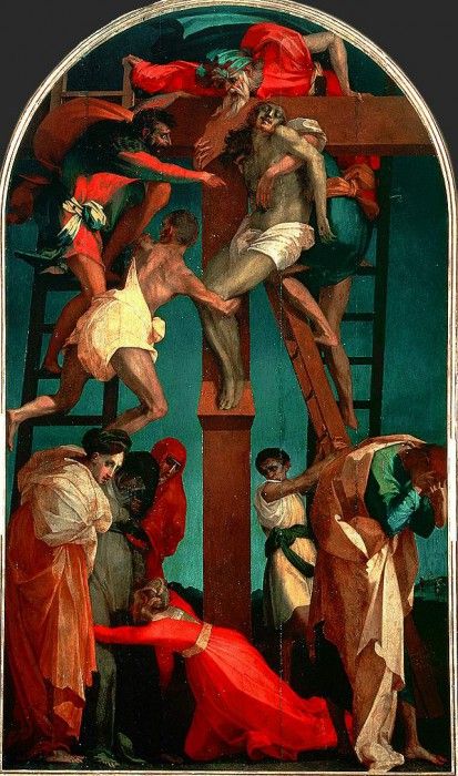 Rosso Fiorentino Korsnedtagningen, 1521, 330x195 cm, Pinacot. , Rosso