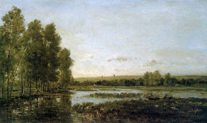 Daubigny Charles Bords de reviere Sun.  -