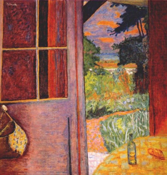 bonnard open door at vernon c1921.  